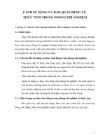 Cách sử dụng và bảo quản TBDH bằng thủy tinh