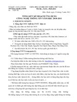 Báo cáo kết quả ứng dụng CNTT