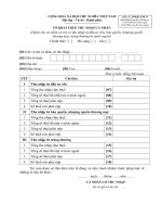 Tờ khai thuế thu nhập cá nhân - Mẫu số 19/KK-TNCN