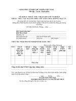 Tờ khai thuế TNDN từ đại lý hoa hồng