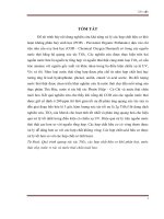 Nghiên cứu khả năng xử lý COD của nước ô nhiễm bằng hệ xúc tác quang hóa tio2 