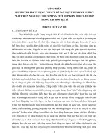 skkn phương pháp xây dựng chuyên đề dạy học theo định hướng phát triển năng lực của học sinh và vận dụng kiến thức liên môn trong dạy học địa lí 