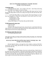 KẾ HOẠCH ĐẠI HỘI CHI ĐỘI