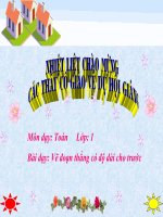 Vẽ đoạn thẳng có độ dài cho trước