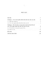 Tốc độ hội tụ và luật số lớn đối với mảng các biến ngẫn nhiên 