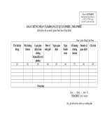 Mẫu số 01/TNKDCK: Giấy chứng nhận tài khoản lưu ký cổ phiếu, trái phiếu