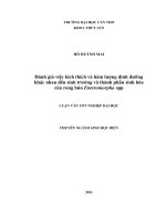 Đánh giá việc kích thích và hàm lượng dinh dưỡng khác nhau đến sinh trưởng và thành phần sinh hóa của rong bún enteromor