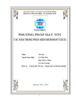 skkn phương pháp dạy tốt các hàm trong phần mềm microsoft excel 