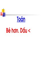 Bé hơn. Dấu