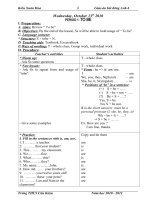 Giáo án Bồi dưỡng Tiếng Anh 6