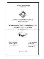 Tổ chức và hoạt động của ủy ban nhân dân xã hậu lộc   huyện tam bình tỉnh vĩnh long