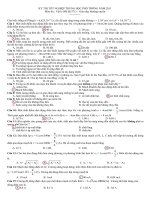 Goi ý giải TNPT Vat ly GDTX