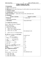 Giáo án Phù đạo Tiếng Anh 6