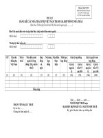 Mẫu số 02-2/NTNN: Bảng kê các nhà thầu phụ Việt Nam tham gia hợp đồng nhà thầu