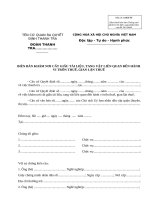 Biên bản khám nơi cất giấu tài liệu, tang vật liên quan đến hành vi trốn thuế, gian lận thuế