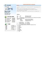 Code lấy tỷ giá vàng, dự báo thời tiết