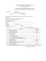 Mẫu tờ khai tạm nộp thuế thu nhập cá nhân