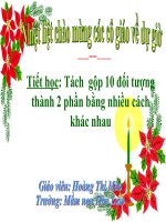 Toán số 10 tách gộp