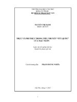 Thực và phi thực trong tiểu thuyết  tửu quốc  của mạc ngôn