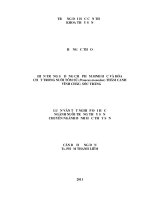 Hiện trạng sử dụng chế phẩm sinh học và hóa chất trong nuôi tôm sú (penaeus monodon) thâm canh ở vĩnh châu, sóc trăng