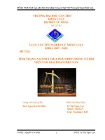 Tình hình nạo phá thai trái phép trong xã hội việt nam giai đoạn hiện nay