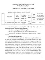 skkn “ một số biện pháp xây dựng môi trường phát triển vận động trong trường mầm non 