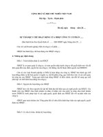 Mẫu Quy chế hoạt động của Hội đồng quản trị