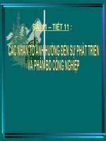 Địa lí 9   Bài 11   Các nhân tố ảnh hưởng đến sự phát triển và phân bố công nghiệp