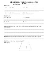 12 ĐỀ TOÁN NÂNG CAO LỚP 2 (ĐỀ 1)