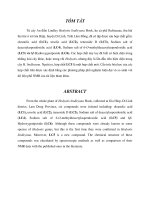 Khảo sát thành phần hóa học cao cloroform và etyl acetat của cây an điền hedyotis linleyana hook , họ cà phê rubiaceae 