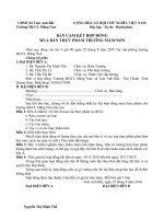 Bản cam kết hợp đồng thực phẩm