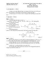 đề thi thử vào lớp 10 Âu Cơ   Nha Trang