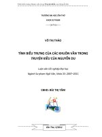 Tính biểu trưng của các khuôn vần trong truyện kiều của nguyễn du