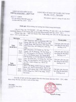 Thống nhất thời gian xét thi đua năm học 2010 2011