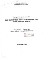 đánh giá thực trạng kinh tế và dự váo xu thế tăng trưởng trong giai đoạn tới