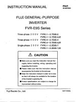tài liệu biến tần FUJI FVR e9s
