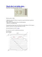 Đóng mở điện tử bằng tiếp xúc hay nút nhấn