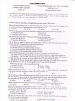 De+Da Hoa 12 thi thu DH lan 6 2011SPHN