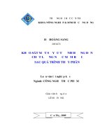 Khảo sát một số yếu tố ảnh hưởng đến chất lượng nước mắm rươi sau quá trình thuỷ phân