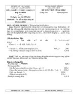 Đáp án môn nghiên cứu thực nghiêm thủy lực