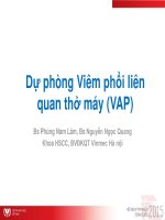Dự phòng viêm phổi do thông khí nhân tạo trong bệnh viện