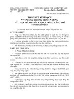 Báo cáo kết quả phòng chống tham nhũng