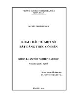 Khai thác từ một số bất đẳng thức cổ điển (KL06248)