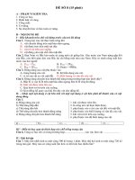 Đề thi thử học kì I môn Vật Lý 8  đề số 14