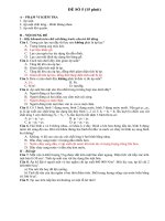 Đề thi thử học kì I môn Vật Lý 8  đề số 17