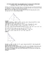Sử dụng kiến thức đại số để giải các bài toán hình học