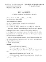 Biên bản họp tổ
