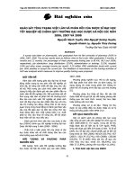 Khảo sát tình trạng việc làm và phản hồi của dược sĩ đại học tốt nghiệp hệ chính quy trường đại học dược hà nội các năm 2006, 2007, 2008 