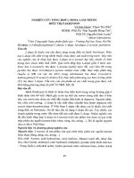 Nghiên cứu tổng hợp l dopa làm thuốc điều trị parkinson 