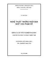 nghệ thuật những người bạn nhỏ của phạm hổ 